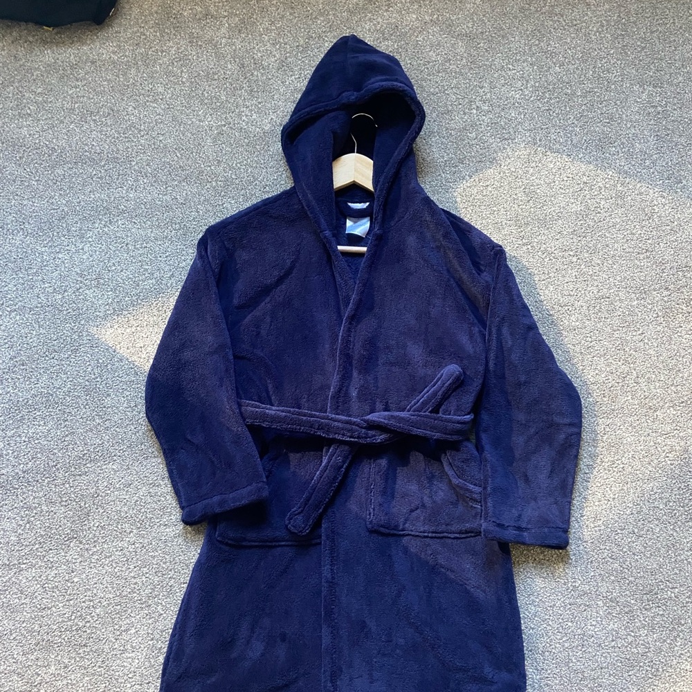 Kids Gap Navy Blue Hooded Robe